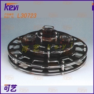 匠心独运 探索大型工厂压克力圆形方孔多层酒杯架L30723的魅力